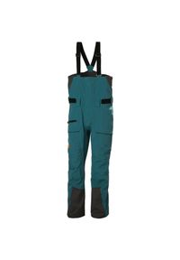 Spodnie narciarskie z szelkami Helly Hansen Sogn Shell. Kolor: zielony. Sezon: zima. Sport: narciarstwo #1