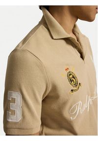 Polo Ralph Lauren Polo 710B20009003 Beżowy Regular Fit. Typ kołnierza: polo. Kolor: beżowy. Materiał: bawełna #4