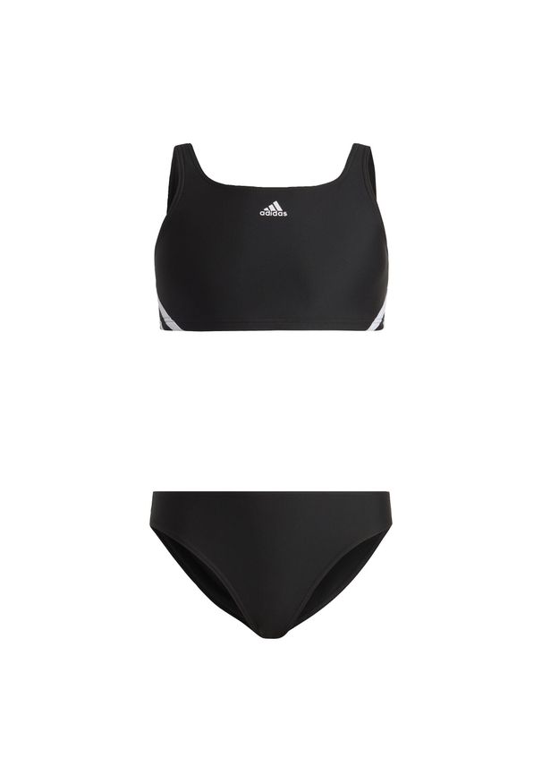 Adidas - Bikini 3-Stripes. Kolor: czarny, biały, wielokolorowy. Materiał: materiał