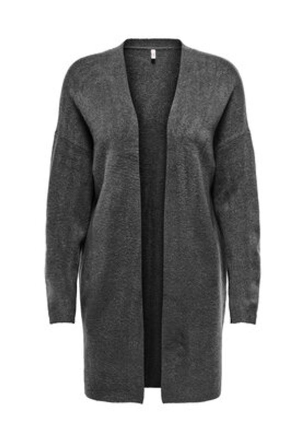 only - ONLY Kardigan Talio 15358604 Szary Regular Fit. Kolor: szary. Materiał: syntetyk