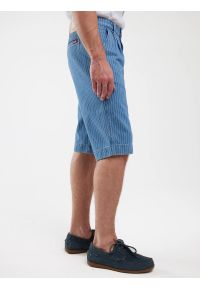 Big-Star - Szorty męskie jeansowe niebieskie Tem 424. Stan: podwyższony. Kolor: niebieski. Materiał: jeans. Wzór: paski. Styl: sportowy, elegancki, klasyczny #5