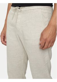 BOSS - Boss Spodnie materiałowe Sanderson-L 50510867 Beżowy Tapered Fit. Kolor: beżowy. Materiał: len #2