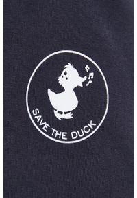 Save The Duck Bluza kolor granatowy z nadrukiem. Okazja: na co dzień. Kolor: niebieski. Materiał: dzianina. Wzór: nadruk. Styl: casual #8