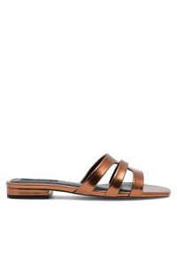 Nine West Klapki 123AL1207-1 Brązowy. Kolor: brązowy. Materiał: syntetyk