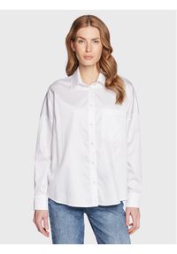 Guess Koszula W3RH57 WAF10 Biały Regular Fit. Kolor: biały. Materiał: bawełna