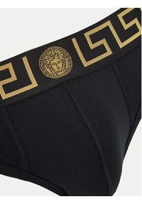 VERSACE - Versace Komplet 2 par slipów AU10180 1A10011 Czarny. Kolor: czarny. Materiał: bawełna #7