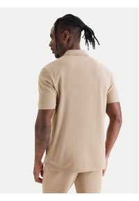 Hugo - HUGO Polo Donos222 50466182 Beżowy Regular Fit. Typ kołnierza: polo. Kolor: beżowy. Materiał: bawełna #5
