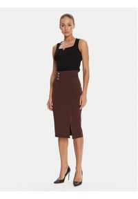 Rinascimento Spódnica ołówkowa CFC0126167003 Brązowy Slim Fit. Kolor: brązowy. Materiał: syntetyk, wiskoza #2