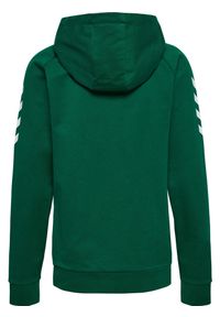 Bluza z kapturem do piłki ręcznej damska Hummel Go Cotton Zip Hoodie Woman. Typ kołnierza: kaptur. Kolor: biały, zielony, wielokolorowy