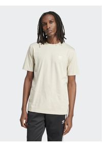 Adidas - adidas T-Shirt Trefoil Essentials IR9689 Beżowy Regular Fit. Kolor: beżowy. Materiał: bawełna #1