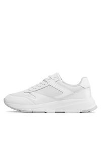 Calvin Klein Sneakersy Low Top Lace Up Mix HM0HM00901 Biały. Kolor: biały. Materiał: skóra #5