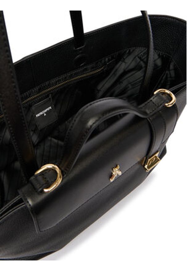 Patrizia Pepe Torebka 8B0289/L178-K103 Czarny. Kolor: czarny. Materiał: skórzane