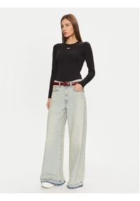 Tommy Jeans Bluzka DW0DW20178 Czarny Slim Fit. Kolor: czarny. Materiał: bawełna #4
