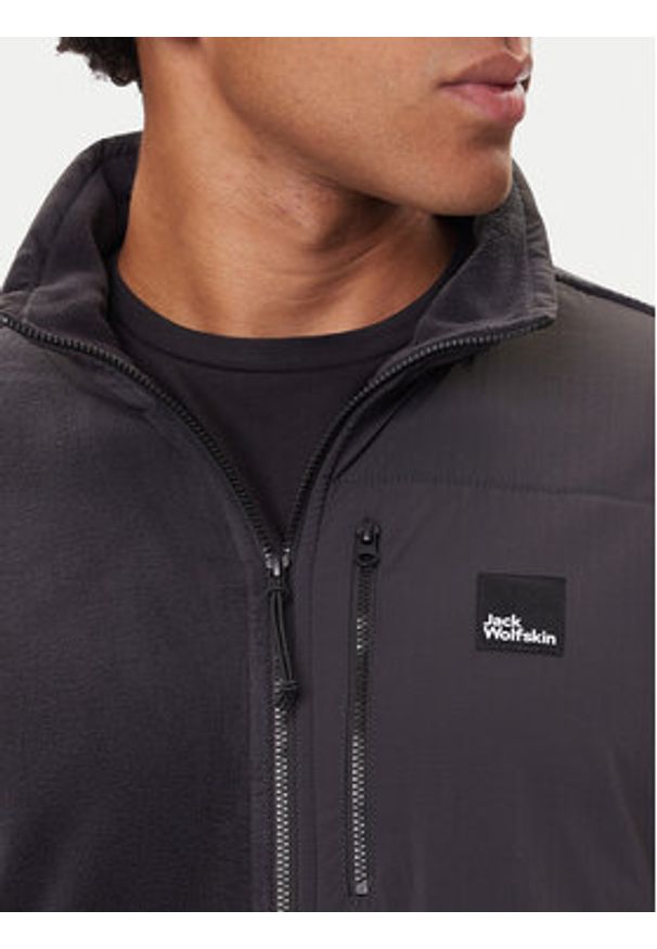Jack Wolfskin Polar Sumetro Fz A64108 Czarny Relaxed Fit. Kolor: czarny. Materiał: syntetyk