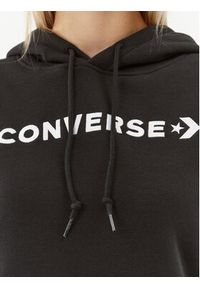 Converse Bluza Wordmark Fleece Hoodie Emb 10025690-A06 Czarny Regular Fit. Kolor: czarny. Materiał: bawełna #3