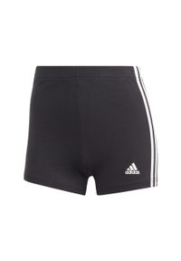 Adidas - Spodenki krótkie damskie adidas Essentials 3-Stripes. Kolor: biały, wielokolorowy, czarny. Długość: krótkie