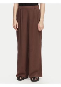 only - ONLY Spodnie materiałowe Lemmia 15370398 Brązowy Regular Fit. Kolor: brązowy. Materiał: wiskoza #1