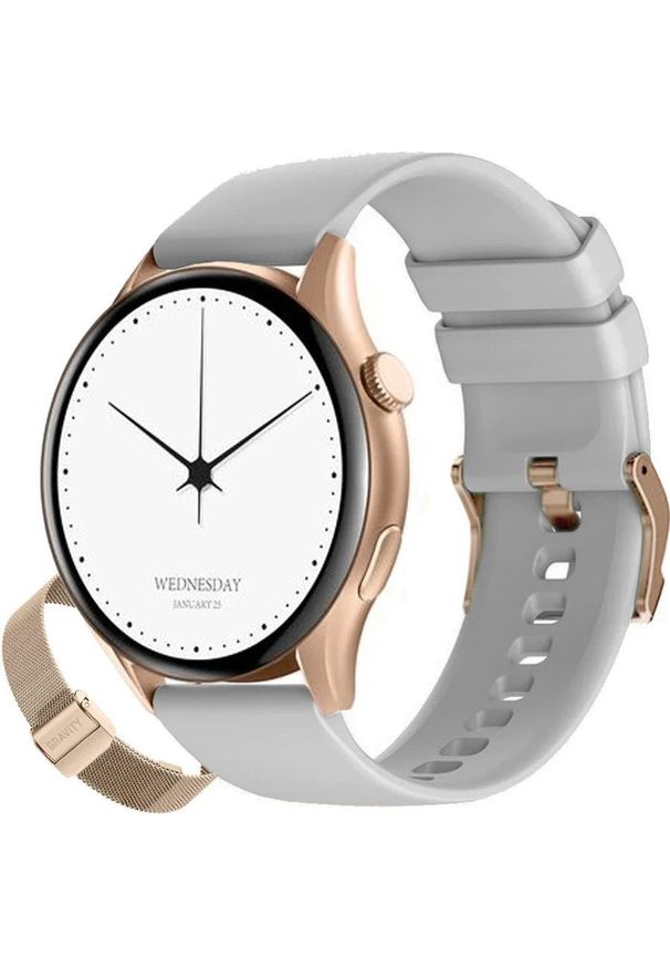 Gravity - Zegarek damski SMARTWATCH GRAVITY GT11-8 RGD/RGD/GY. Rodzaj zegarka: smartwatch