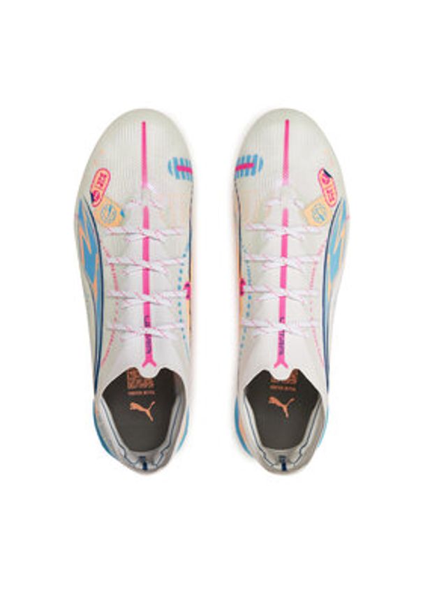 Puma Buty do piłki nożnej ULTRA 5 ULTIMATE VOL. UP FG 108063 01 Biały. Kolor: biały. Materiał: mesh, materiał