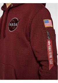 Alpha Industries Bluza Space Shuttle 178317 Bordowy Regular Fit. Kolor: czerwony. Materiał: bawełna #4