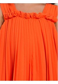 Abel & Lula Sukienka elegancka 5055 Pomarańczowy Relaxed Fit. Kolor: pomarańczowy. Materiał: syntetyk. Styl: elegancki