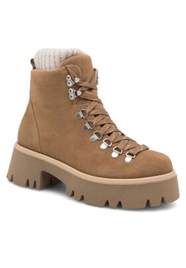 Lasocki Trapery RST-HOBBY-02 Beżowy. Kolor: beżowy. Materiał: nubuk, skóra