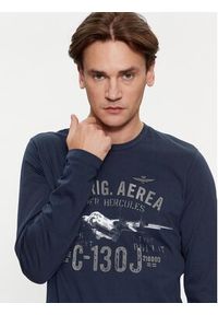 Aeronautica Militare Longsleeve 232TS2144J594 Granatowy Regular Fit. Kolor: niebieski. Materiał: bawełna. Długość rękawa: długi rękaw #5