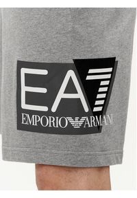 EA7 Emporio Armani Szorty sportowe 3DPS63 PJ05Z 3905 Szary Regular Fit. Kolor: szary. Materiał: bawełna. Styl: sportowy