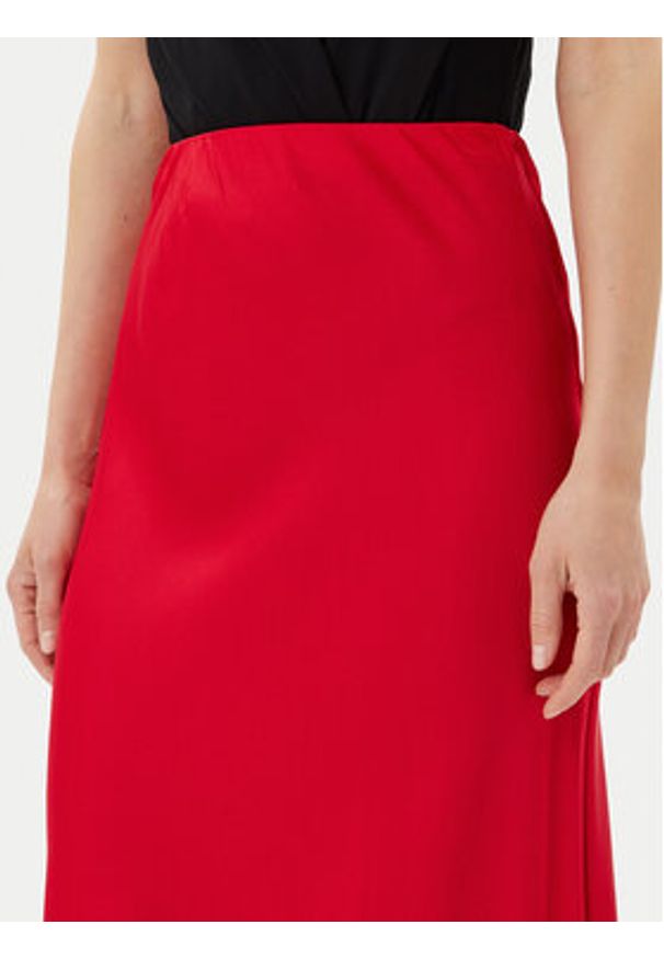 ViCOLO Spódnica maxi TD0472 Czerwony Slim Fit. Kolor: czerwony. Materiał: wiskoza
