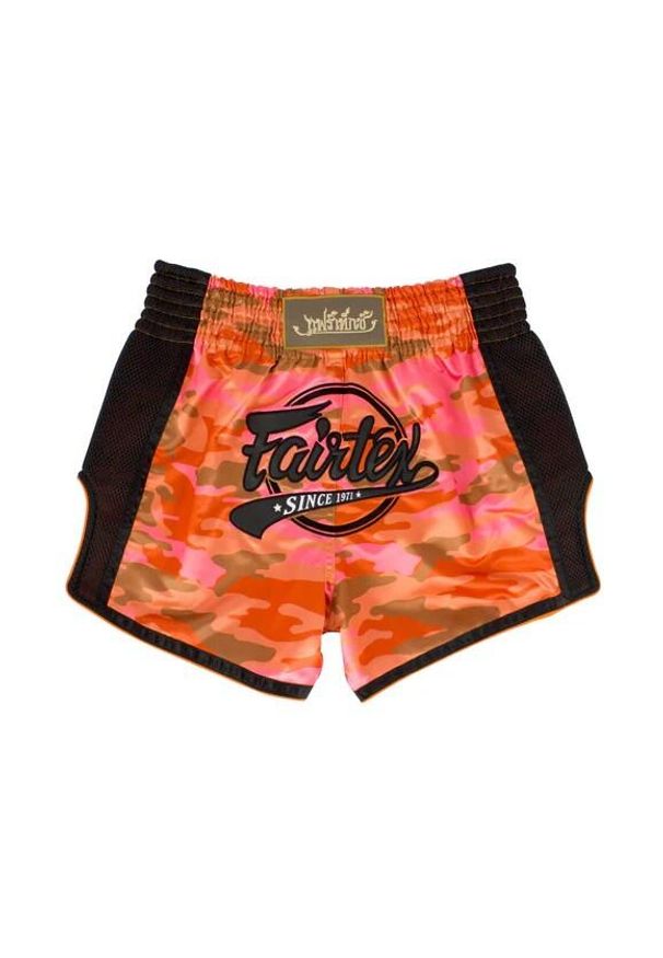 FAIRTEX - Spodenki Muay Thai Camo Fairtex BS1711 Pomarańczowe/Czarne M. Kolor: pomarańczowy