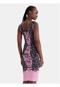 Versace Jeans Couture Sukienka codzienna 80HAO9P6 JS546 Różowy Slim Fit. Okazja: na co dzień. Kolor: różowy. Materiał: wiskoza. Typ sukienki: proste. Styl: casual #4