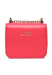 TOMMY HILFIGER - Tommy Hilfiger Torebka Micro Turnlock AW0AW14205 Różowy. Kolor: różowy. Materiał: skórzane #2