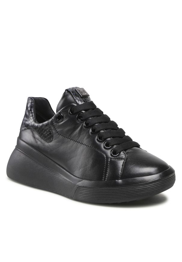 Sneakersy HÖGL 4-103907 Black 0137. Kolor: czarny. Materiał: skóra
