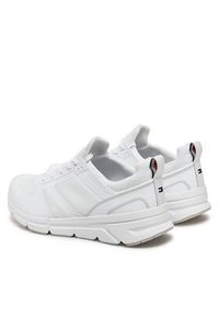TOMMY HILFIGER - Tommy Hilfiger Sneakersy Modern Comfort Run Mix FM0FM05471 Biały. Kolor: biały. Materiał: skóra. Sport: bieganie #4