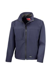 RESULT - Męska Klasyczna Kurtka Soft Shell. Kolor: niebieski