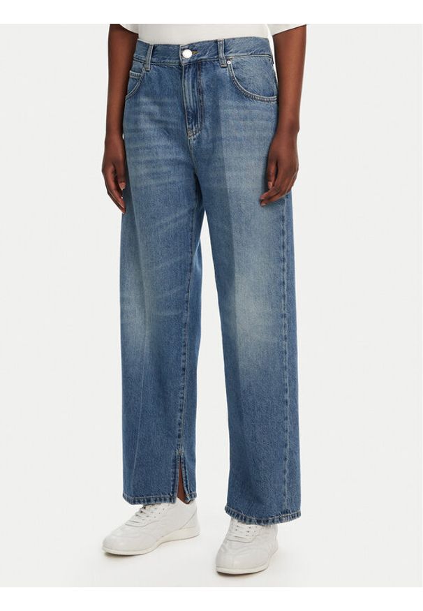 Pinko - PINKO Jeansy Lovely 104600 Niebieski Loose Fit. Kolor: niebieski