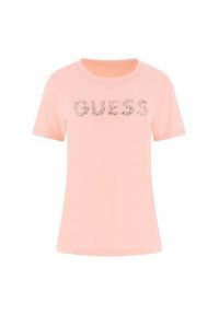 Guess T-Shirt 182375 Różowy Classic Fit. Kolor: różowy #3