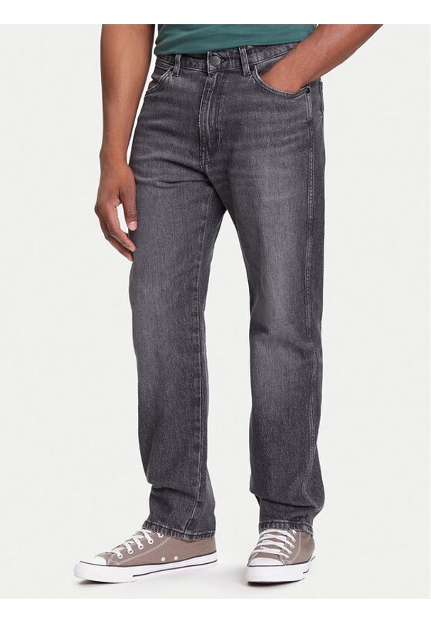 Wrangler Jeansy Frontier 112370957 Szary Straight Fit. Kolor: szary