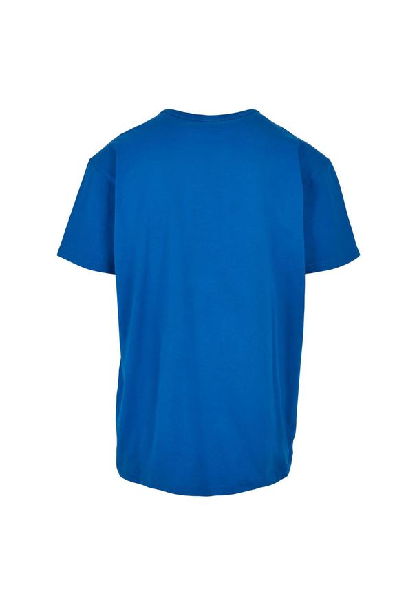 Urban Classics - T-shirt Męski Jeden Kolor Oversized. Kolor: niebieski