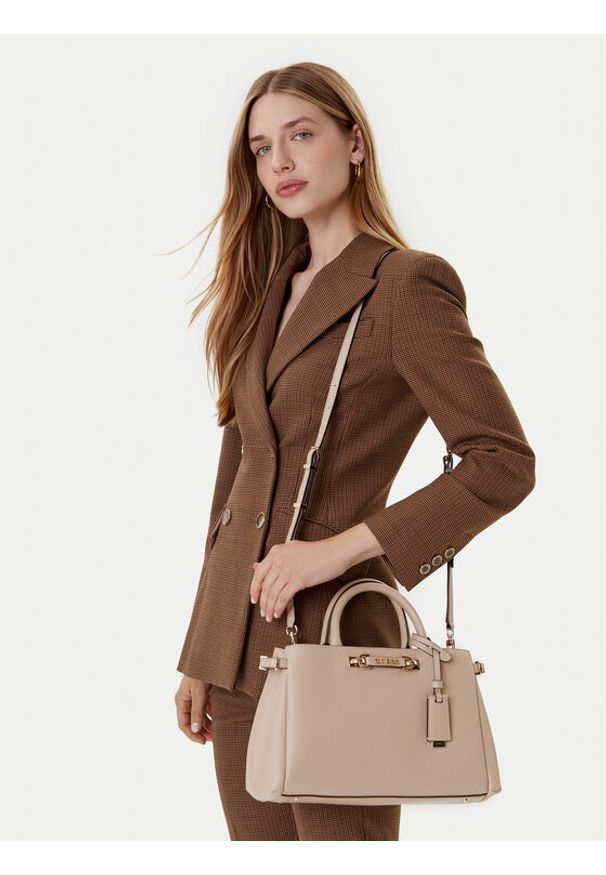 Guess Torebka Lefia HWBG96 44060 Beżowy. Kolor: beżowy. Materiał: skórzane