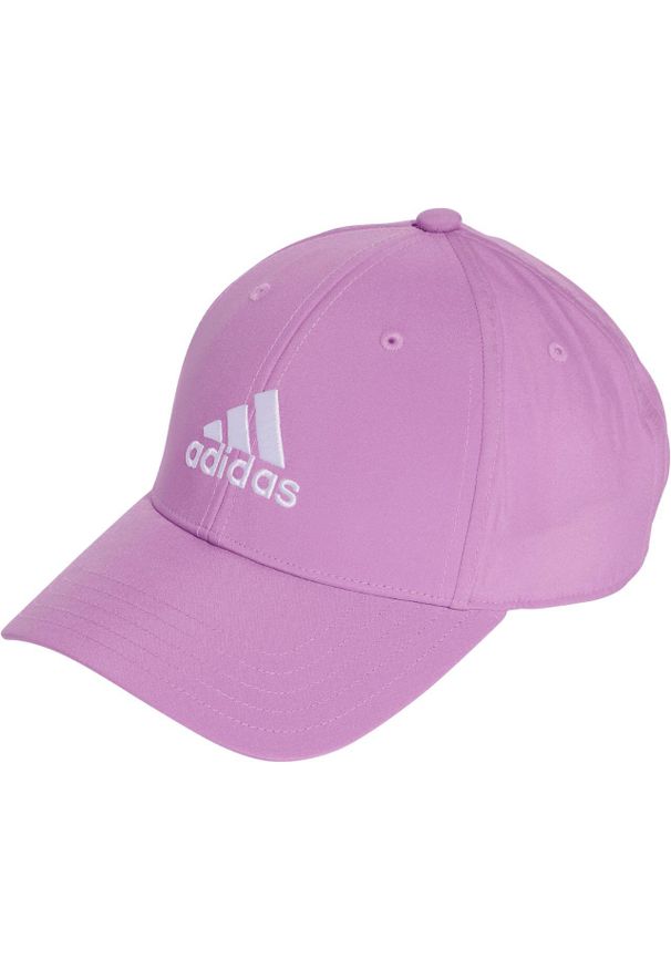 Adidas - Czapka z daszkiem adidas Embroidered Logo Lightweight Baseball. Kolor: różowy