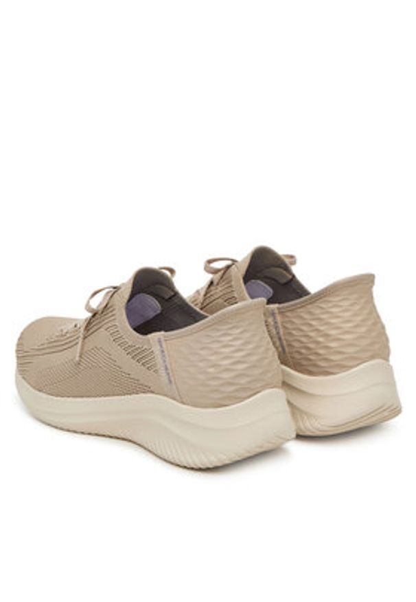 skechers - Skechers Sneakersy 149710/TPE Beżowy. Kolor: beżowy. Materiał: materiał