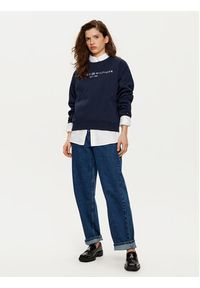 TOMMY HILFIGER - Tommy Hilfiger Bluza WW0WW39791 Granatowy Relaxed Fit. Kolor: niebieski. Materiał: bawełna #3