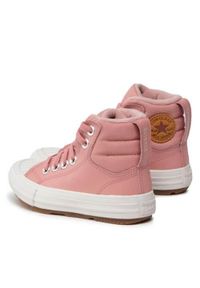 Buty sportowe Casual Converse All-Star Berkshire. Okazja: na co dzień. Kolor: różowy, biały, wielokolorowy. Materiał: tkanina, skóra. Model: Converse All Star. Sport: turystyka piesza