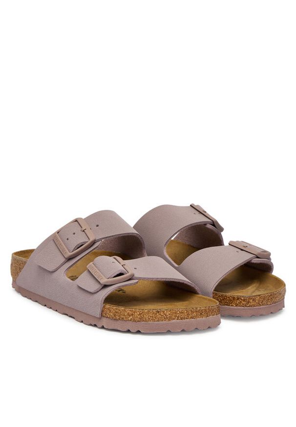 Birkenstock Klapki Arizona 1031427 Fioletowy. Kolor: fioletowy. Materiał: skóra