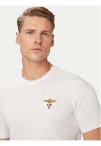 Aeronautica Militare T-Shirt 262TS1580UJ00372 Biały Regular Fit. Kolor: biały. Materiał: bawełna #2
