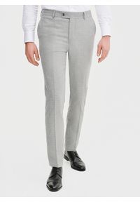 Pako Lorente - PAKO LORENTE - Szare spodnie ganiturowe. Kolor: szary. Materiał: poliester, wiskoza, elastan. Wzór: gładki. Sezon: wiosna, lato #1