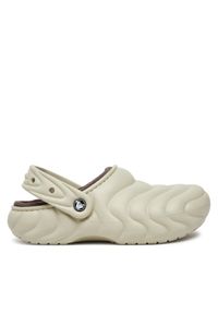 Crocs Klapki Classic Lined Overpuff Clog 210059 Beżowy. Kolor: beżowy