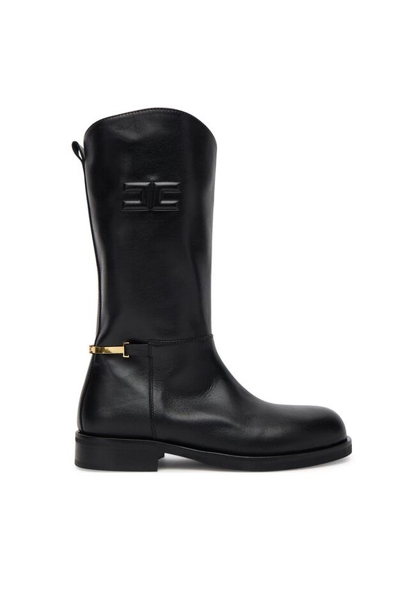 Kozaki Elisabetta Franchi. Kolor: czarny