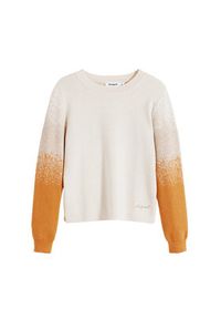 Desigual Sweter Fama 25WWJF24 Écru Regular Fit. Materiał: syntetyk #5